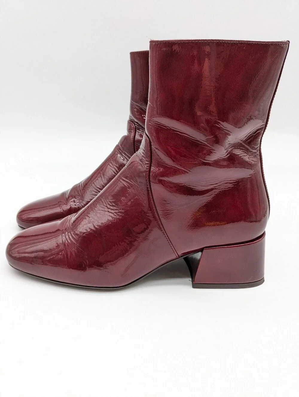 SÉZANE Low Paulette Patent Ankle Boots 37